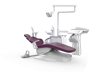 SILVERFOX 8000B-CRS0 LIGHT – Стоматологическая установка с нижней подачей и мягкой обивкой