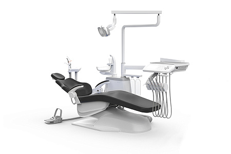 SILVERFOX 8000B-CRS0 LIGHT – Стоматологическая установка с нижней подачей и мягкой обивкой
