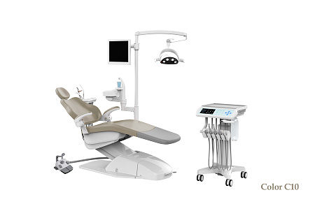 SILVERFOX 8000C-CMS0 – Стоматологическая установка с подкатным блоком врача, без гидроблока и с мягкой обивкой